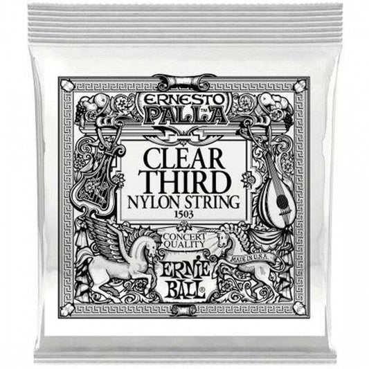 Ernie Ball 1503 Single Classical Guitar String Clear 3rd