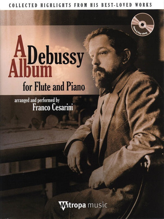 Debussy Album For Flute And Piano Book/CD (Softcover Book/CD)