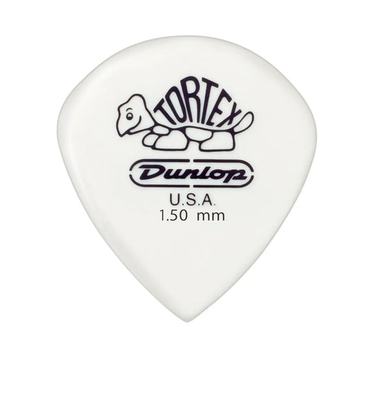Jim Dunlop 1.50 Tortex Jazz White Guitar Pick - Extra Heavy (Single)