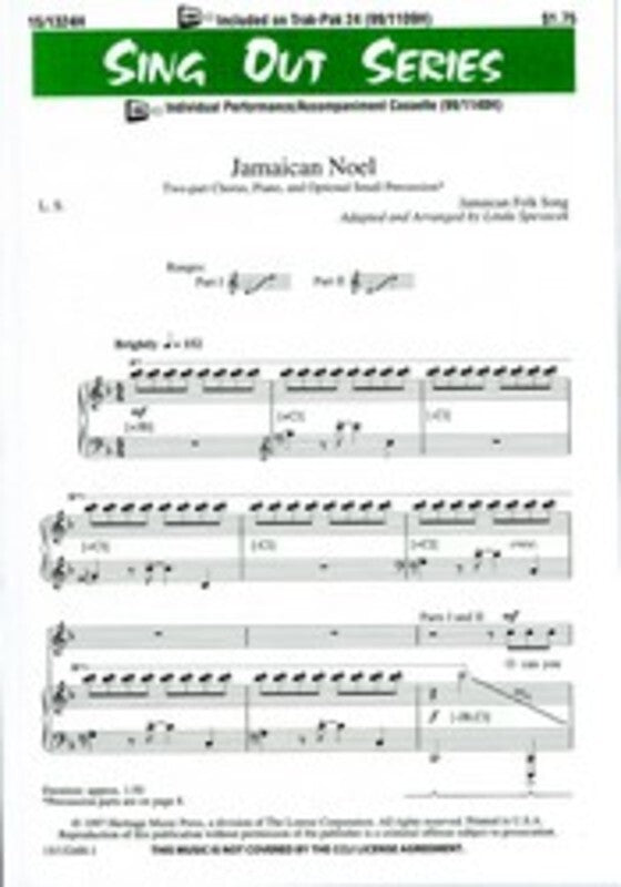 Jamaican Noel Arr Spevacek 2 Part