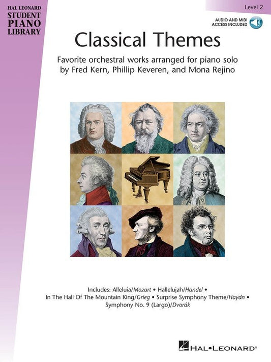 Classical Themes, Level 2 — Book/Online Audio (Hal Leonard Student Piano Library)