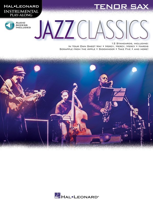 Jazz Classics for Tenor Saxophone — Book/Online Audio (Hal Leonard Instrumental Play-Along)