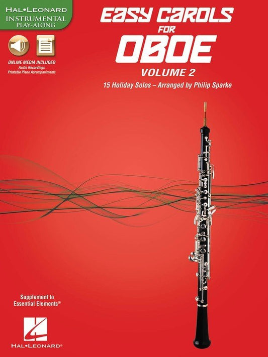 Easy Carols for Oboe, Vol. 2 — Book/Online Media (Hal Leonard Instrumental Folio)