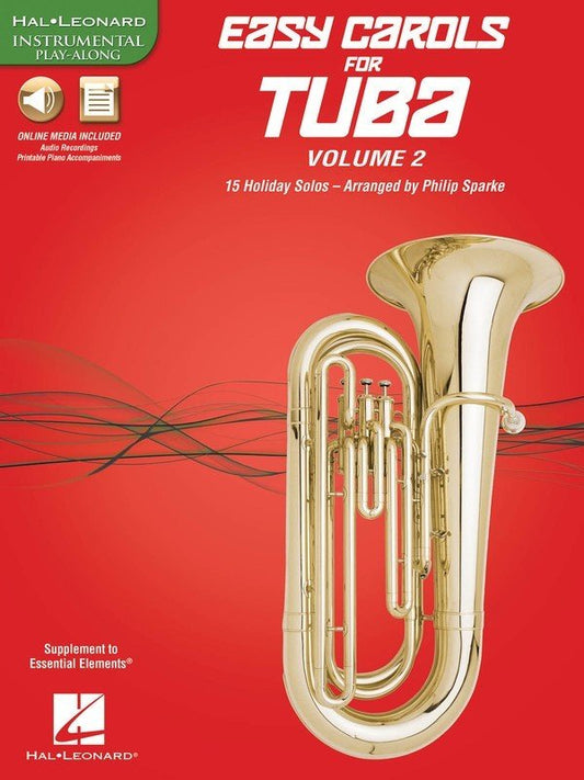 Easy Carols for Tuba, Vol. 2 — Book/Online Media (Hal Leonard Instrumental Folio)