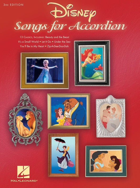 Disney Songs for Accordion — 3rd Edition (Hal Leonard)