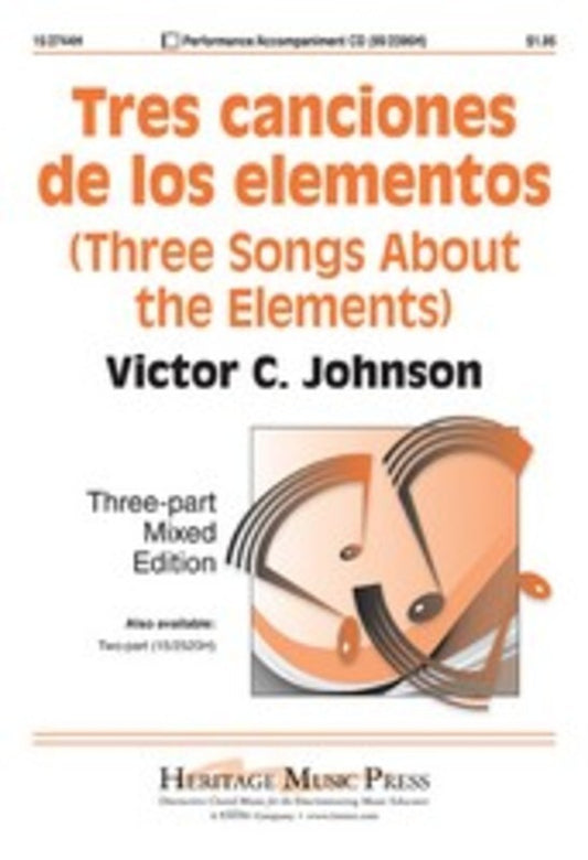 Tres Canciones De Los Elementos 3 Part Mixed/Piano