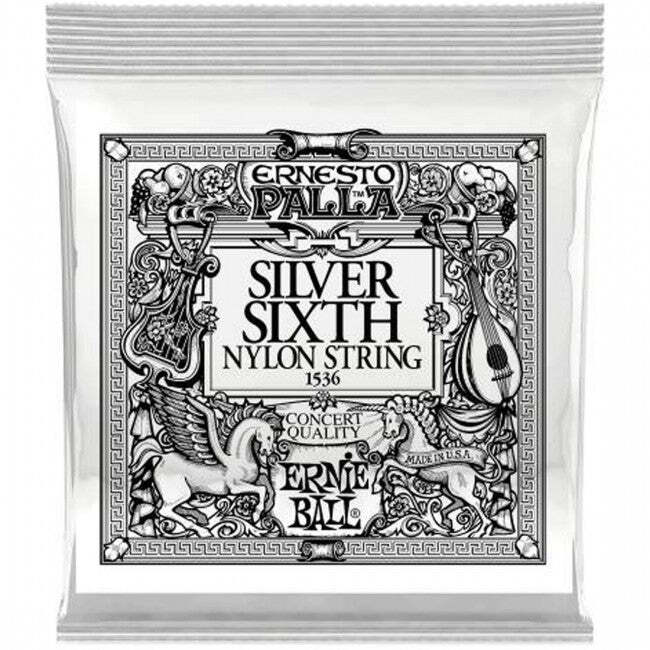 Ernie Ball 1536 Single Classical Guitar String Silver 6th