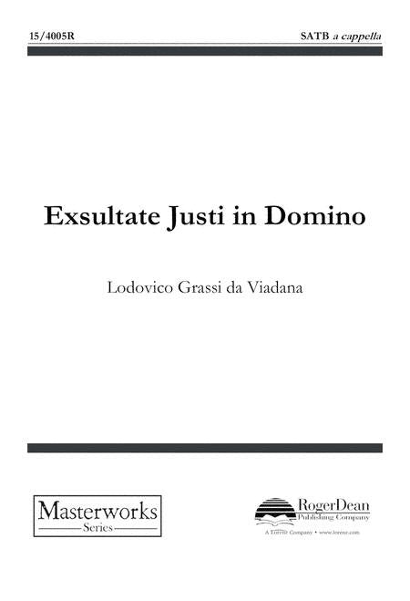 Viadana: Exsultate Justi in Domino — SATB a Cappella (Roger Dean Publishing Company)