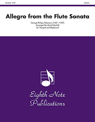 Allegro from the Flute Sonata for Trumpet and Piano Sheet Music