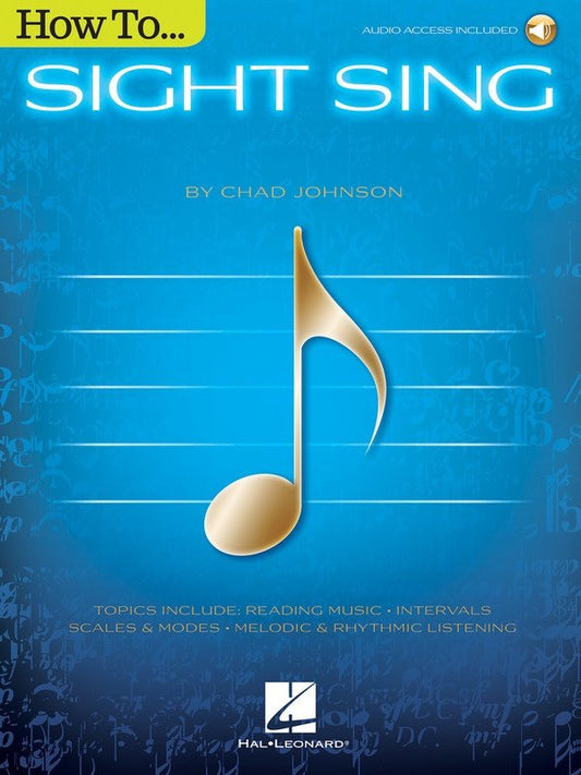 How to Sight Sing — Book/Online Audio (Hal Leonard)
