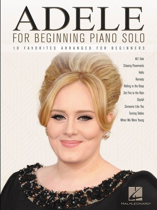Adele for Beginning Piano Solo — with Lyrics (Hal Leonard)