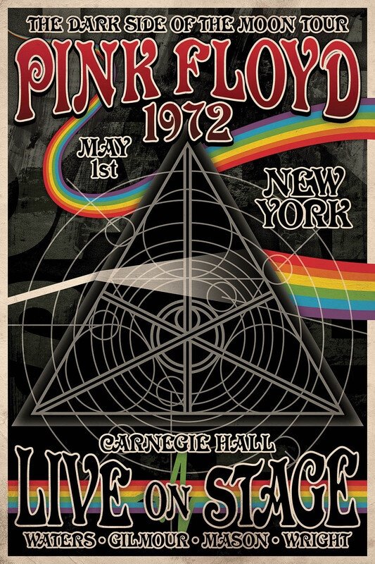 Pink Floyd Dark Side Tour — Poster (Aquarius)