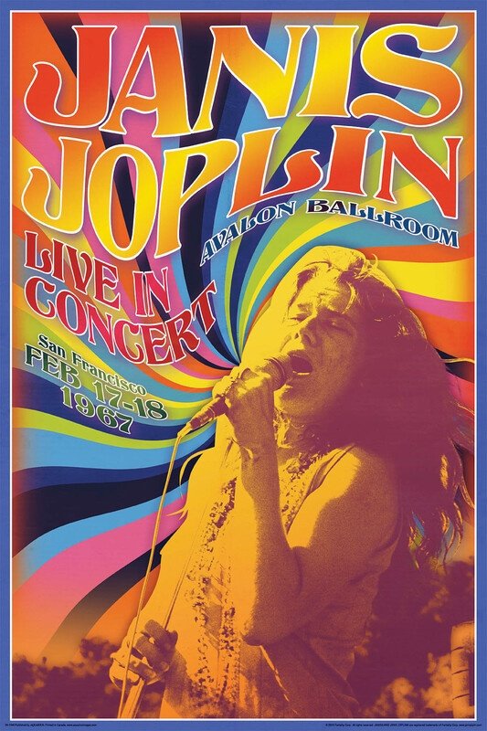Janis Joplin Concert — Poster (Aquarius)