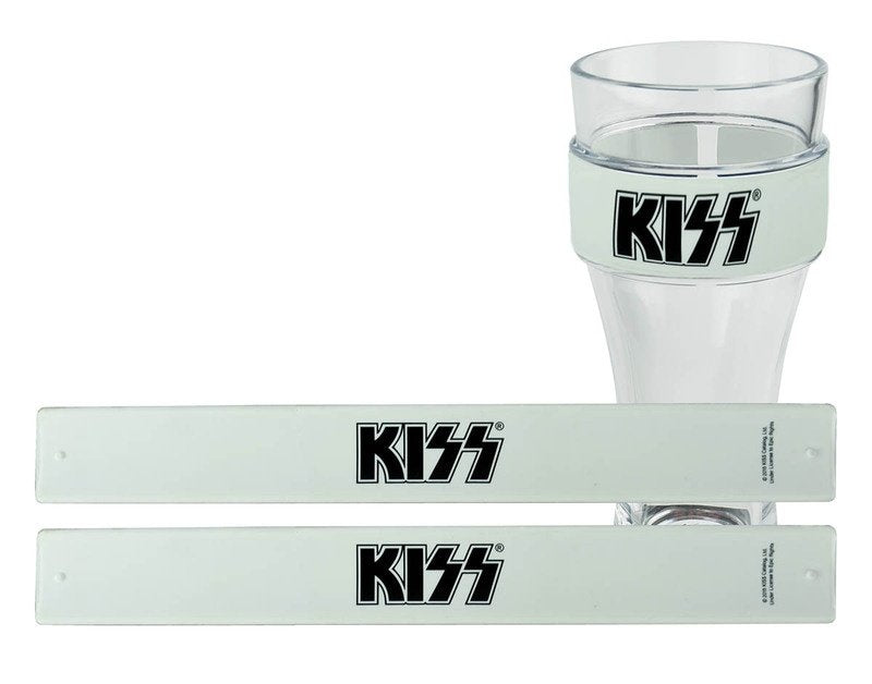 Kiss Slap Band White/Black 2 Pack (Iconic Concepts)