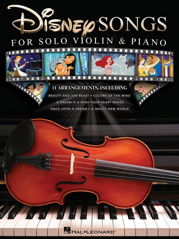 Disney Songs For Solo Violin & Piano (Hal Leonard)
