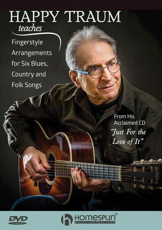 Happy Traum Teaches Fingerstyle Arrangements: Blues, Country & Folk — Guitar DVD (Homespun)
