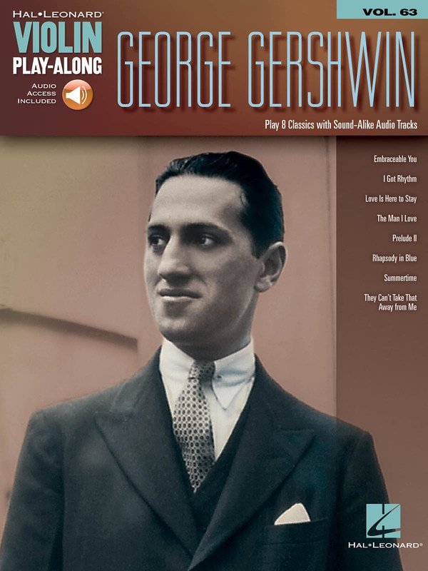 George Gershwin — Violin Play-Along Vol. 63, Book/Online Audio (Hal Leonard)