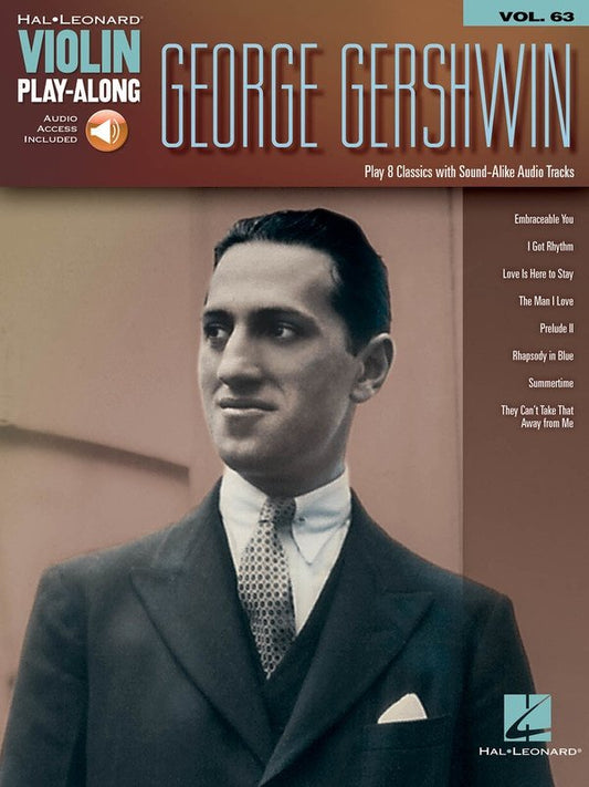 George Gershwin — Violin Play-Along Vol. 63, Book/Online Audio (Hal Leonard)
