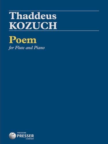 Poem For Flute and Piano (Softcover Book)