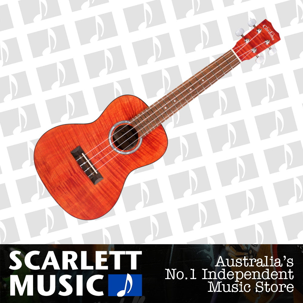 Cordoba 15CFM Concert Ukulele Flamed Maple Rose Red — view 2