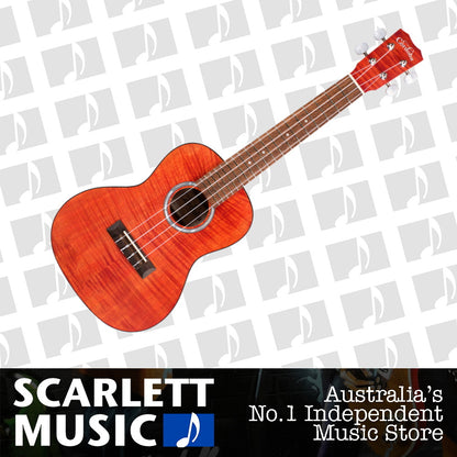 Cordoba 15CFM Concert Ukulele Flamed Maple Rose Red — view 2