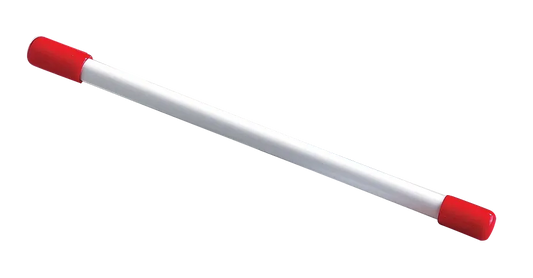Remo Kids Percussion Beater 3/8" x 8" White Plastic with Red End Caps
