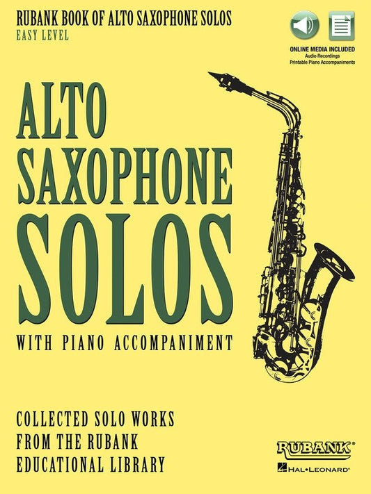 Rubank Book of Alto Saxophone Solos — Easy Level, Book/Online Media (Rubank Solo Collection)