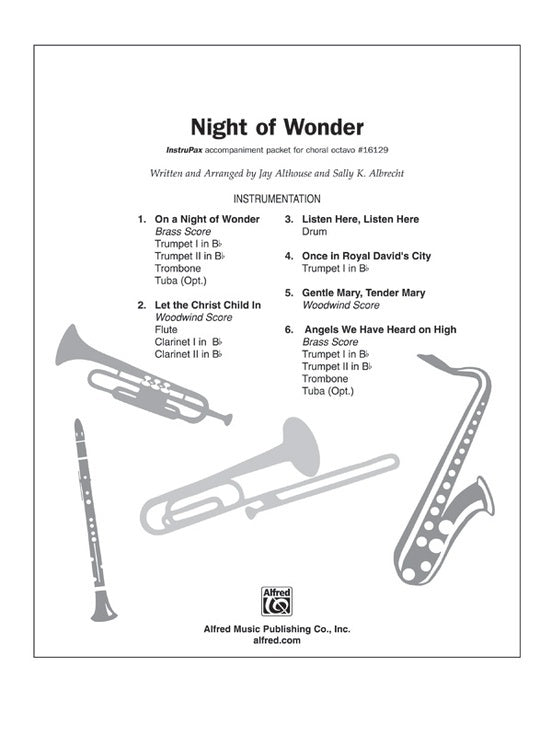 Night Of Wonder SATB Instrupax