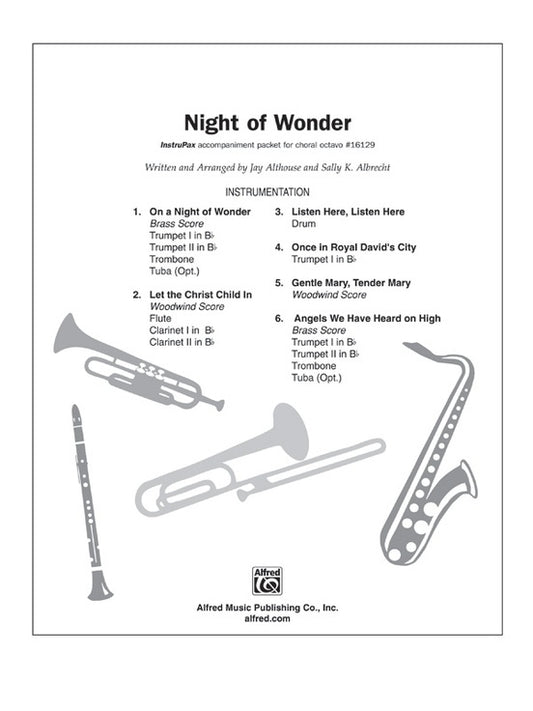 Night Of Wonder SATB Instrupax