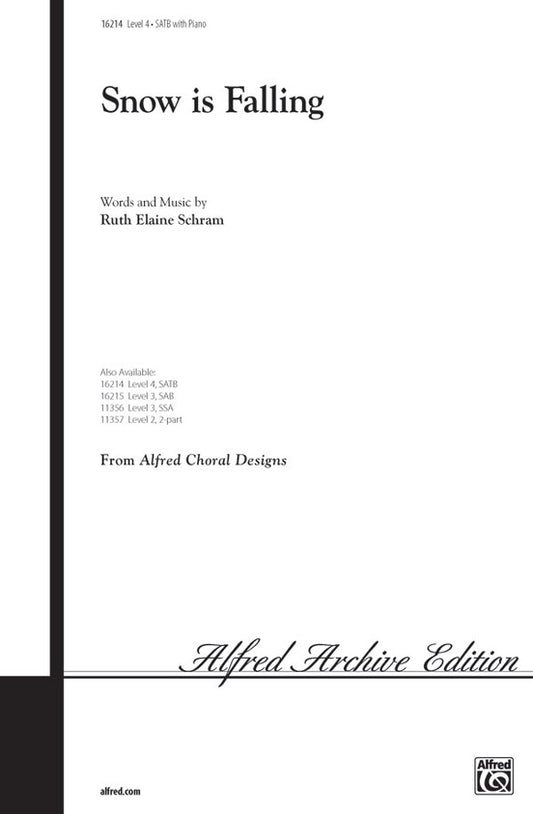 Snow Is Falling SATB Choral Sheet Music