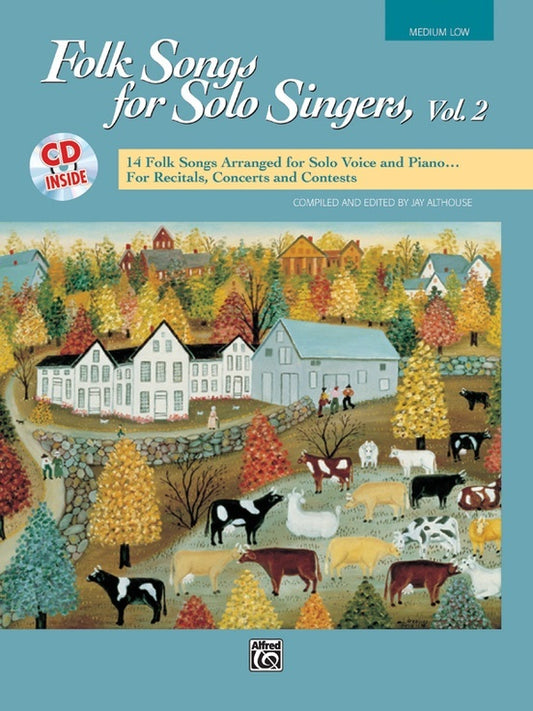 Folk Songs For Solo Singers Vol 2 Book/CD Med/Low