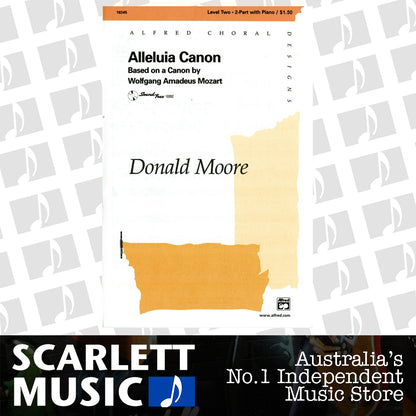 Alleluia Canon SA Choral Sheet Music — view 2