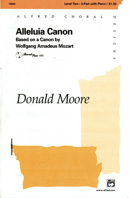 Alleluia Canon SA Choral Sheet Music