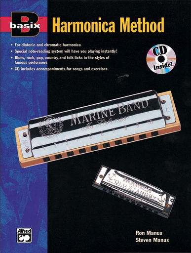 Basix Harmonica Method Book with Listening Suggestions and Examples