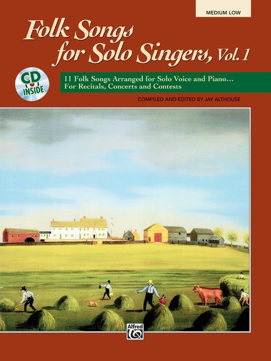 Folk Songs For Solo Singers Vol 1 Book/CD Med/Low