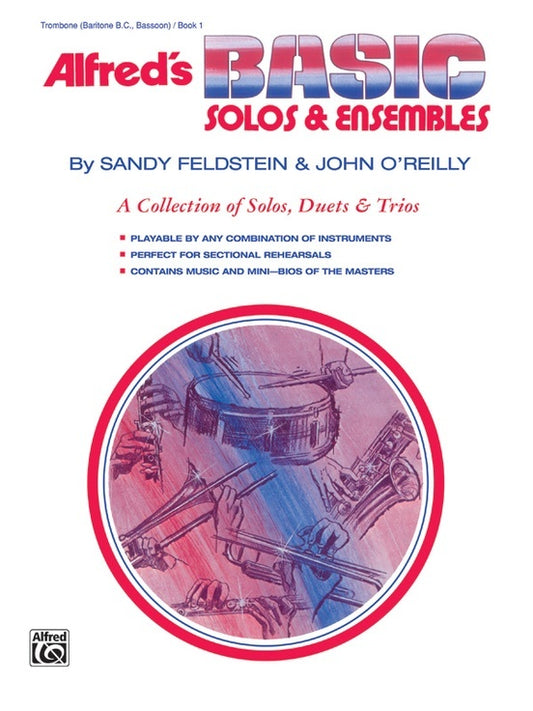 Basic Solos and Ensembles Book 1 for Trombone, Baritone BC, and Bass
