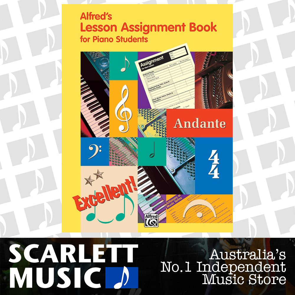 Alfred's Music Lesson Assignment Book for Piano Students — view 2