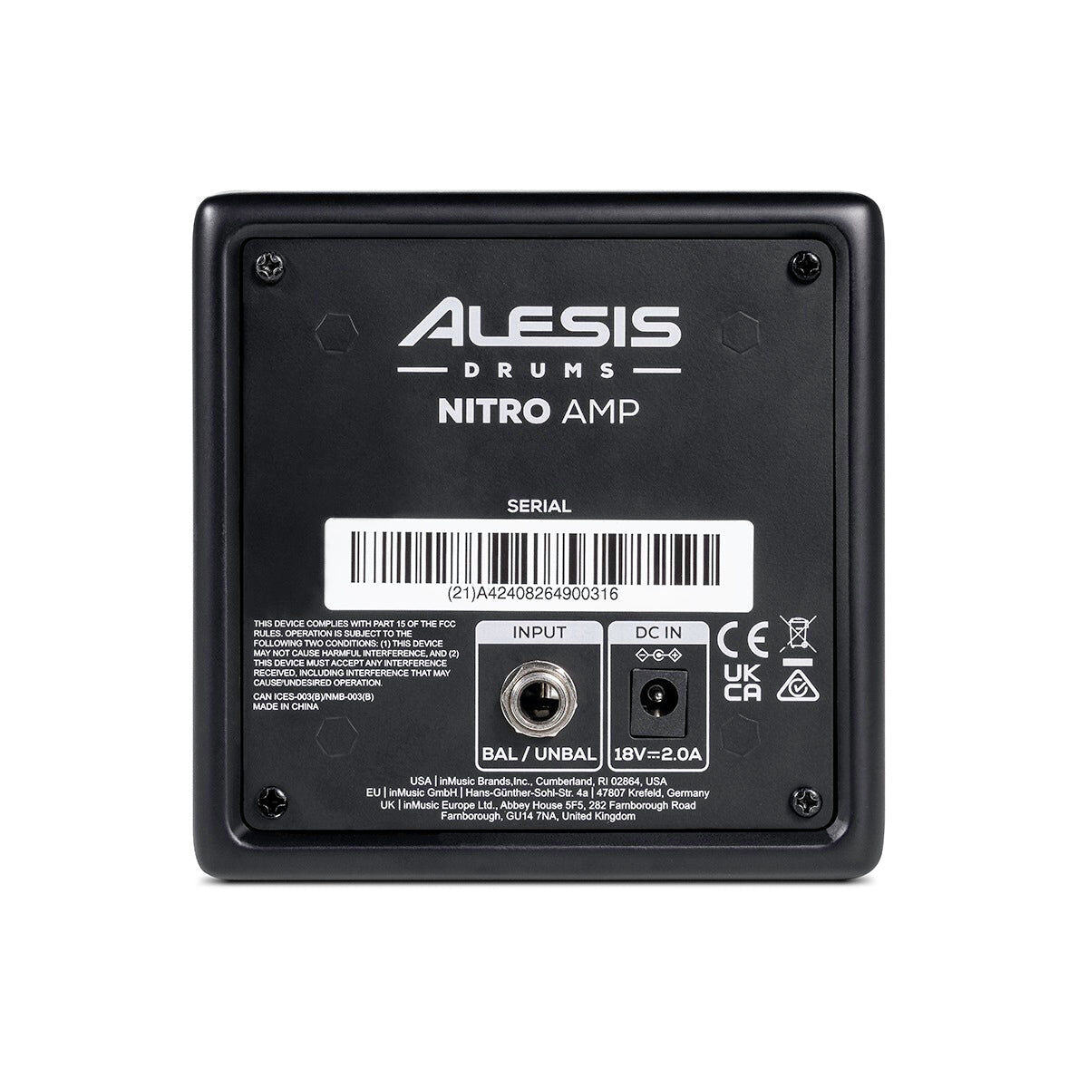 Alesis Nitro Amp 70 Watt Compact Rack Mountable Powered Speaker for Electronic Drums — view 3