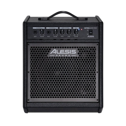 Alesis Nitro Amp Pro 8” Compact Floor Monitor for Electronic Drums, 80W Bluetooth, 2.5” Tweeter, Wedge Design, Easy EQ Controls