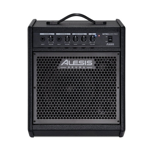 Alesis Nitro Amp Pro 8” Compact Floor Monitor for Electronic Drums, 80W Bluetooth, 2.5” Tweeter, Wedge Design, Easy EQ Controls