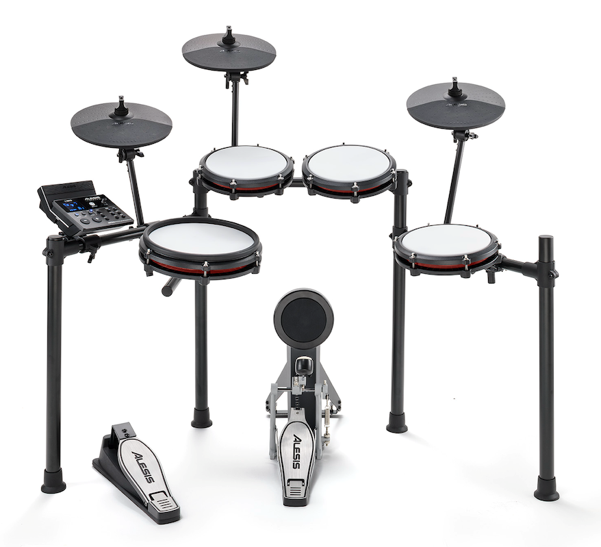 Alesis Nitro Max Mesh 5-Piece Mesh Electronic Drum Kit w/ Nitro Max Drum Module & 3 Cymbals