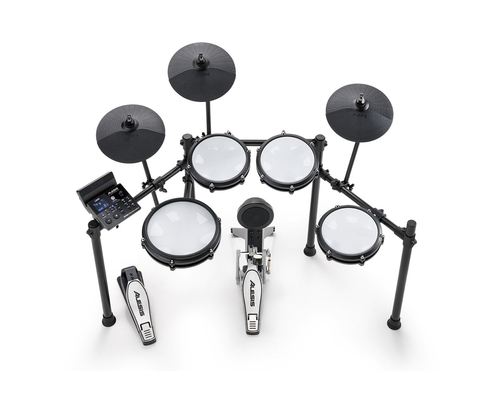 Alesis Nitro Max Mesh 5-Piece Mesh Electronic Drum Kit w/ Nitro Max Drum Module & 3 Cymbals — view 4