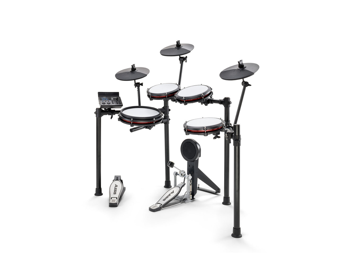 Alesis Nitro Max Mesh 5-Piece Mesh Electronic Drum Kit w/ Nitro Max Drum Module & 3 Cymbals — view 2