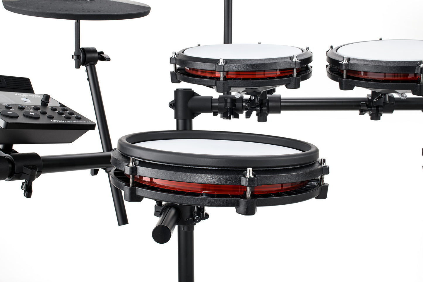 Alesis Nitro Max Mesh 5-Piece Mesh Electronic Drum Kit w/ Nitro Max Drum Module & 3 Cymbals — view 3