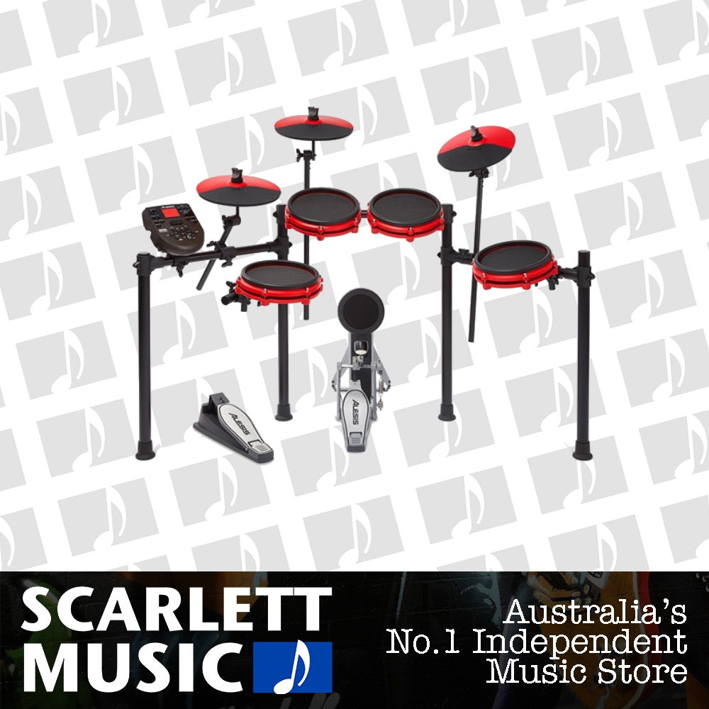 Alesis Nitro Mesh SE 5 Piece Electronic Drum Kit Ltd Ed Red — view 2