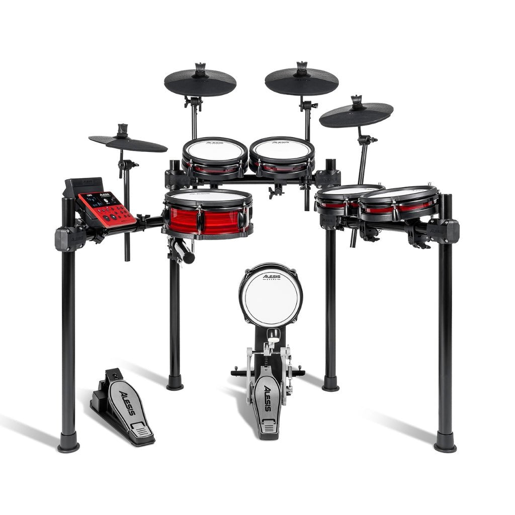 Alesis Nitro Pro XL 10-Piece Electronic Drum Kit with Mesh Heads, Bluetooth, and BFD Virtual Instrument