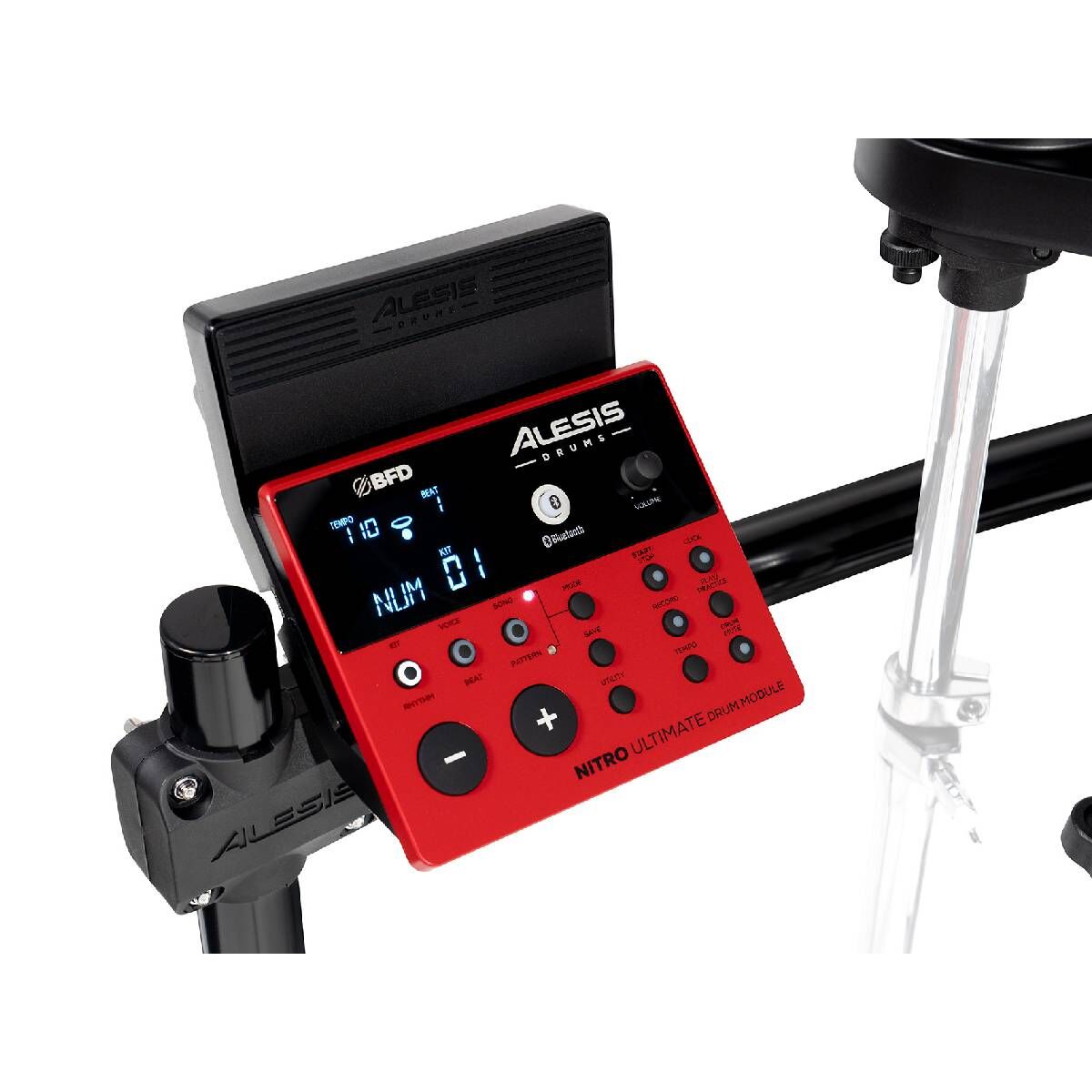 Alesis Nitro Ultimate 9-Piece Electronic Drum Kit with Stand-Mounted Hi-Hat and Bluetooth Connectivity — view 4