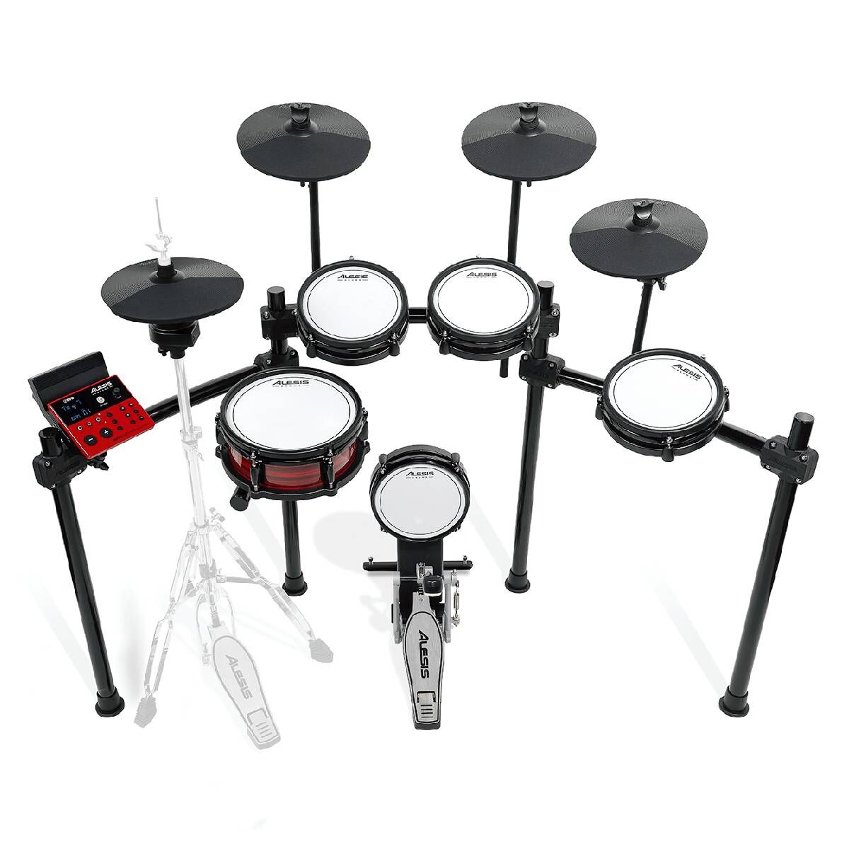 Alesis Nitro Ultimate 9-Piece Electronic Drum Kit with Stand-Mounted Hi-Hat and Bluetooth Connectivity — view 2