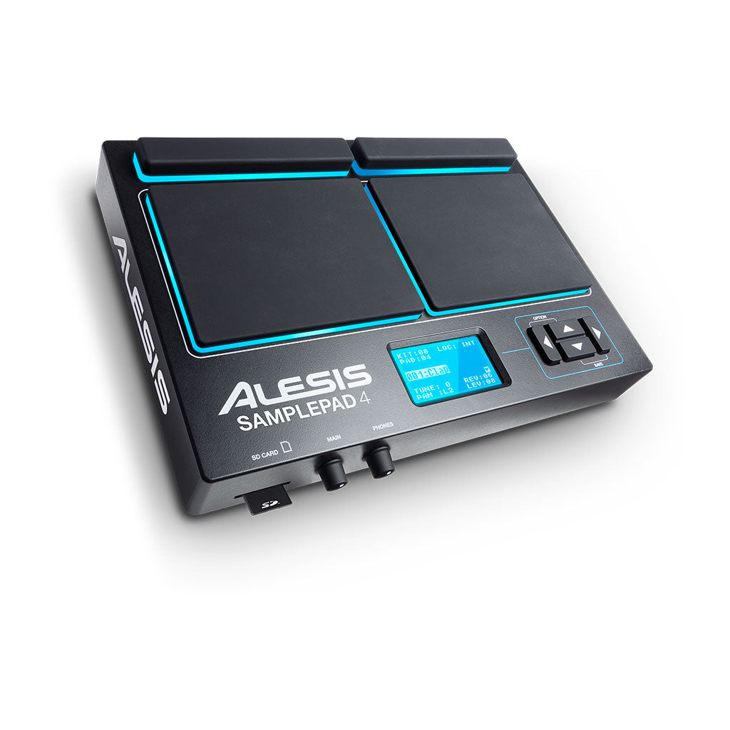 Alesis SamplePad 4 Electronic Drum Module with 4 Backlit Pads and USB Connectivity — view 3