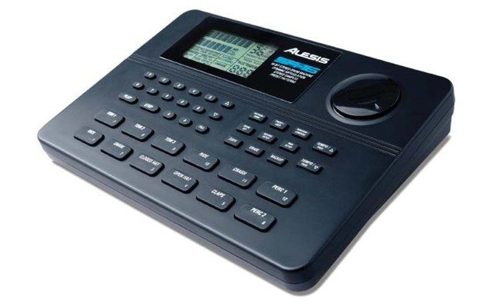 Alesis SR16 Classic Drum Machine with 233 Drum Sounds, MIDI Implementation, Footswitch Input, and Velocity-Sensitive Pads